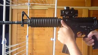 Test Tir Colt CyberGun M4A1 CQBR [upl. by Alemaj]