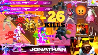 NEW EVENT JONATHAN 26 KILLS HACKER OR WOT आज कोई नहीं रोक😡 सकता है FOOL PUMP होगया हु [upl. by Akayas274]