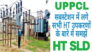 UPPCL सबस्टेशन के सभी HT उपकरणों और SLD के बारे में समझें। uppcl npcl substation lt transformer [upl. by Nanji]