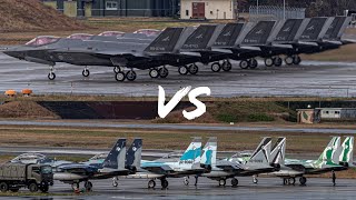 20201120 三沢基地 F15 アグレッサー VS F35A  戦闘訓練！！ [upl. by Durr359]