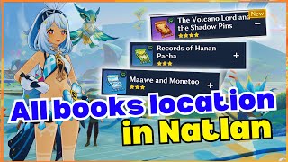 Natlan All Books Locations  Genshin Impact 50 [upl. by Ominorej]