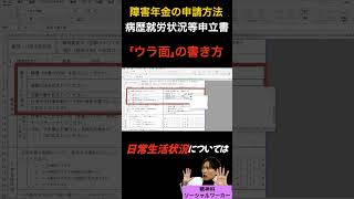 精神障害年金の申請方法 病歴就労状況等申立書のウラ面 障害年金 税金 税金 精神障害 精神障害者手帳2級 [upl. by Enenaj]