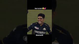 Never Too Late😇💕shubmangill ytshorts ipl cricket indianbatsman trending song music [upl. by Ailegnave]