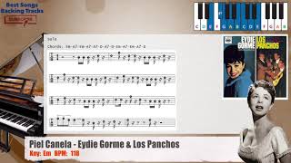 🎹 Piel Canela  Eydie Gorme amp Los Panchos Piano Backing Track with chords and lyrics [upl. by Trudy]