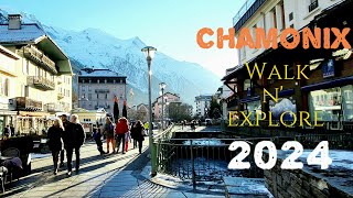 Chamonix  France  Winter Escapade  Stunning 4K Walking tour in the French Alps [upl. by Meerek]