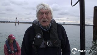 Tom Cunliffe Describes How to Navigate the Lock at MDL Hythe Marina [upl. by Selima460]