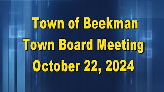 Beekman Town Board 10 22 24 [upl. by Nonnaihr776]