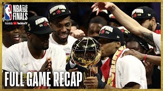 RAPTORS vs WARRIORS  Toronto Wins First NBA Championship  NBA Finals Game 6 [upl. by Nosreh]