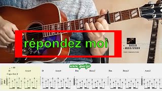 Répondez Moi  Guitar tabs Cover 🎸 Francis Cabrel [upl. by Quent]