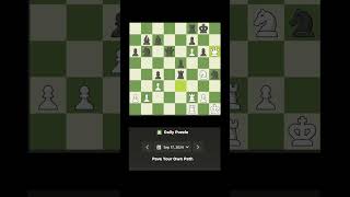 chesscom daily puzzle 20240917 Pave Your Own Path [upl. by Niledam]