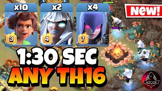 TH16 Attack Strategy With Root Rider amp Electro Titan  Best TH16 Attack Strategy in Clash of Clans🔥 [upl. by Eak]