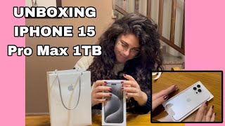 Unboxing Apple  iPhone 15 Pro Max 1TB Davinia Fructuoso [upl. by Norud404]