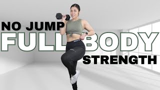 35 Min Full Body Workout  No Jumping Strength Training [upl. by Anaitsirk]