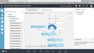 Azure Machine Learning Studio Onevall multiclass [upl. by Reprah403]