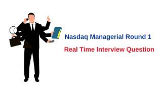 Nasdaq Managerial Round for Test QA Analyst  Real Time Questions and Tips [upl. by Atekihc376]