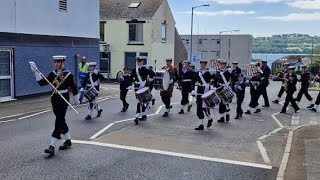 Torpoint RBL Blessing of the Standard Parade 2024 Torpoint Sea Cadets Band [upl. by Coryden32]