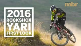 First Ride RockShox Yari mountain bike fork  MBR [upl. by Anoo]