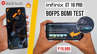 Infinix GT 10 Pro 90FPS Pubg Test Heating and Battery Test  90FPS Gaming Under 20000 😱 [upl. by Alicec]