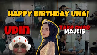 BIRTHDAY UNA UDIN BUAT HAL ALIEFF GERAM DENGAN UDIN [upl. by Eliason]