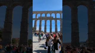 Segovia The Roman Aqueduct Spain shorts [upl. by Cartwell]