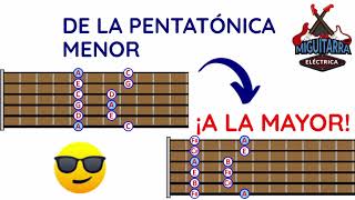 🎸 De la PENTATÓNICA MENOR a la MAYOR [upl. by Adnuhs]