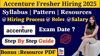 How To Prepare for Accenture Exam 2025  Exam Pattern  Role  Salary accentureexamquestions job [upl. by Noirred]