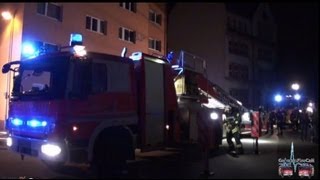 Kellerbrand in MainzKastel am Ludwigsplatz sorgt für Feuerwehreinsatz Haus evakuiert  02092013 [upl. by Aylward]