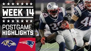 Ravens vs Patriots  NFL Week 14 Game Highlights [upl. by Winonah]