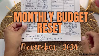 October Budget Closeout amp November Budget  Goals [upl. by Melise414]