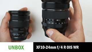 Unboxing and 1st Look Fujifilm XF 1024mm f4 R OIS WR Finally WR [upl. by Anihsak]