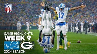 Detroit Lions vs Green Bay Packers  2024 Week 9 Game Highlights [upl. by Naelopan]