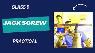 Jack Screw Practical  Class 9 Science  Science Fun [upl. by Anders]