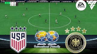 FC 24  USA W vs Germany W 29112024  INTERNATIONAL FRIENDLY  Gameplay PS5 [upl. by Sherill]