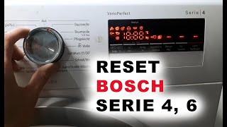 RESET Bosch Serie 4 Serie 6 [upl. by Fin902]