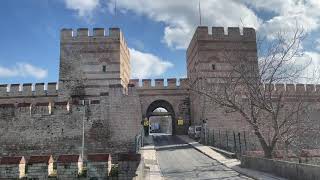 The Walls of Constantinople Built by the Roman Empire GREAT WALK  Turkey Istanbul  ECTV [upl. by Anewor962]