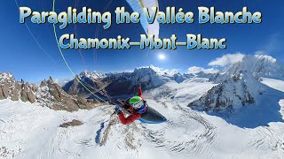 Paragliding the Vallée Blanche in ChamonixMontBlanc October 2024 [upl. by Pegasus]