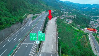 The expressway at the border between Sichuan and Guizhou can make a Uturn Can you believe it [upl. by Gunner]