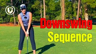 Golf Downswing Sequence [upl. by Yurt]