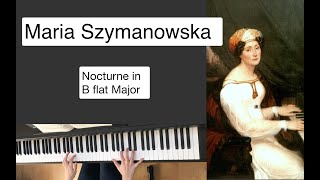 Maria Szymanowska  Nocturne in Bflat Major  Piano music by female composers [upl. by Alemrac]