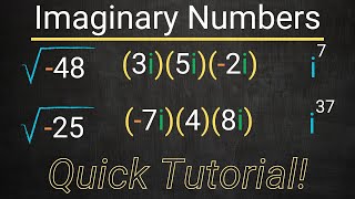 Imaginary Numbers Quick Tutorial  Essential Operations Explained [upl. by Otsirc]