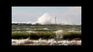 Super Gale at Ludington MI  Music by Timothy Wenzel quotA Coalescense of Dreamsquot [upl. by Ynffit]