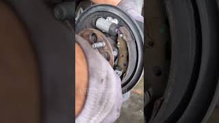 Remove the rear brake caliper Suchart Service Garage Car repair shop Thamaka Rear brake caliper [upl. by Grey86]