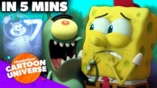 SpongeBob Helps Plankton Cook 🍳  Kitchen Sponge in 5 Minutes  Nicktoons [upl. by Luz913]