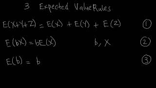 3 Expected Value Rules  Doughterty Review ChapterEconometrics [upl. by Kezer956]