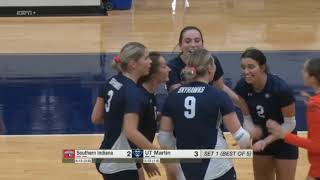 Southern Indiana vs UT Martin  2024 Womens College Volleyball  Oct 22 2024 [upl. by Hugh]