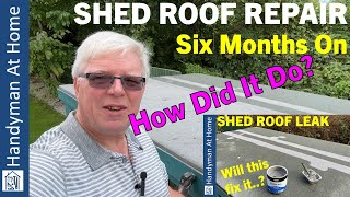 Shed Roof Leak Repair  Six Months On  Everbuild Evercryl  How Did It Do [upl. by Nylodnewg]