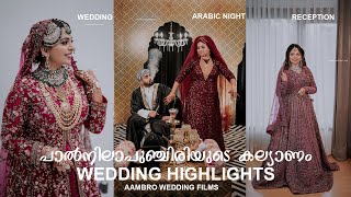 പാൽനിലാപുഞ്ചിരിയുടെ കല്യാണം 💘💓  HIGHLIGHTS  AAMBRO WEDDING FILMS  SHAHLA amp NAVAB  AMRAS AMEEN [upl. by Aleras]