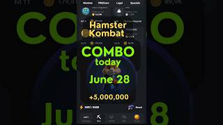 DAILY COMBO JUNE 28 Hamster Kombat [upl. by Roshelle]