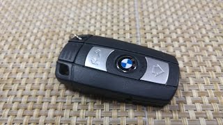 How to change  replace smart key fob Battery BMW 1 3 5 7 series amp X5 FCC KR55WK49147 [upl. by Quartas]