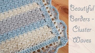 Beautiful Crochet Borders Cluster Waves [upl. by Sedecram565]